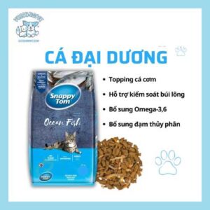 Hạt Snappy Tom cho mèo 1,5kg - Thức ăn hạt cho mèo Snappy Tom Mix Topping Cá Cơm