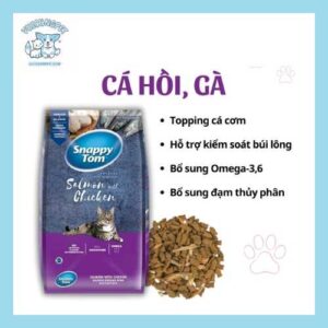 Hạt Snappy Tom cho mèo 1,5kg - Thức ăn hạt cho mèo Snappy Tom Mix Topping Cá Cơm