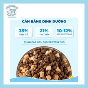 Thức Ăn Hạt Cho Mèo Mr.Vet Túi Nguyên 300g & 1kg - Hạt Mr Vet Topping Đủ Loại Thịt Cá Sấy Khô