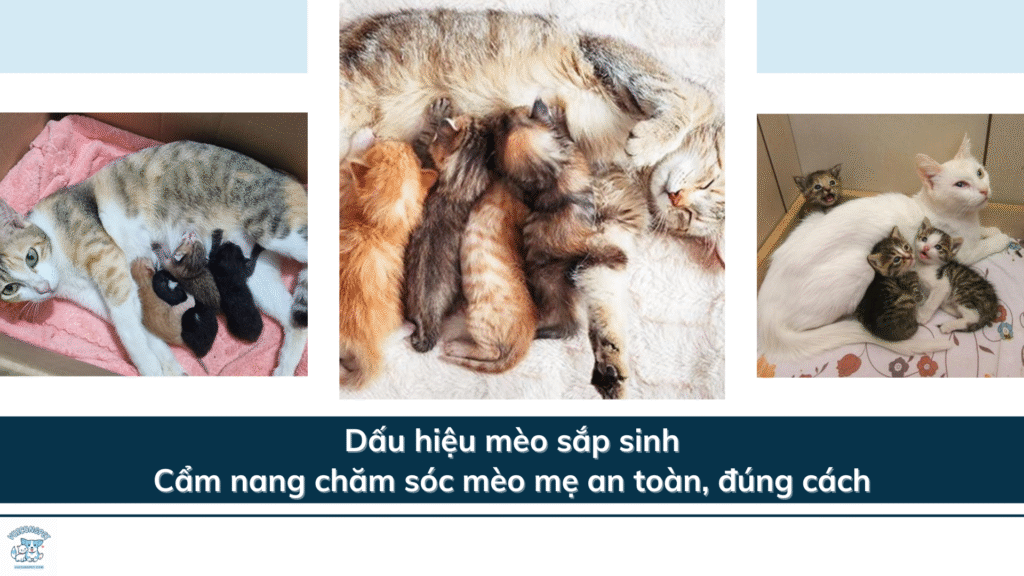 Dấu hiệu mèo sắp sinh – Cẩm nang chăm sóc mèo mẹ an toàn, đúng cách